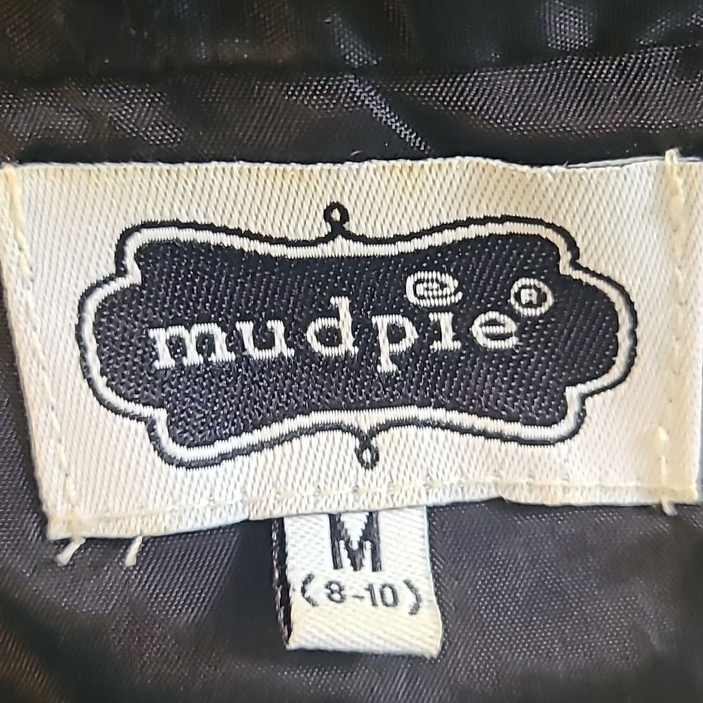 Mudpie - Black Quilted Vest with Gold Zipper, Size Medium - Picture 8 of 9